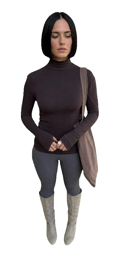 Interactive textured female MOG character model